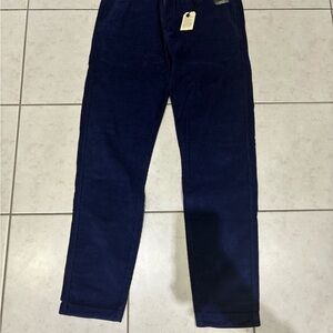 Levis Men's Standard Taper Navy Blue Corduroy Pants 34x34
